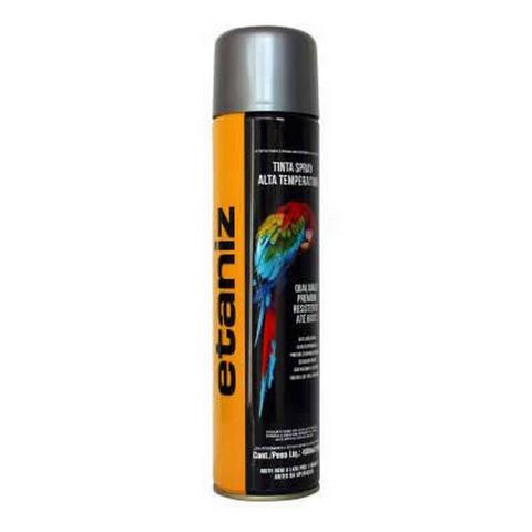 Tinta Spray Alta Temperatura 400ml Etaniz Alumínio - 46985 - 46985