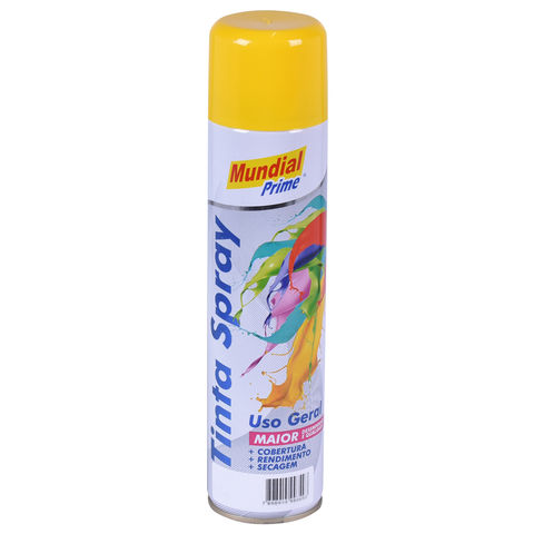 Tinta Spray Multiuso 400ml Mundial Prime Amarelo - AE1000086 - AE1000086