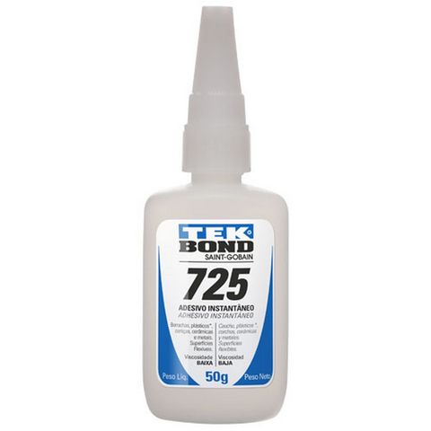 Cola Instantânea Baixa Viscosidade 50 Gramas Nº 725 Tekbond Multiuso - Unitário - 20521002504 - 20521002504