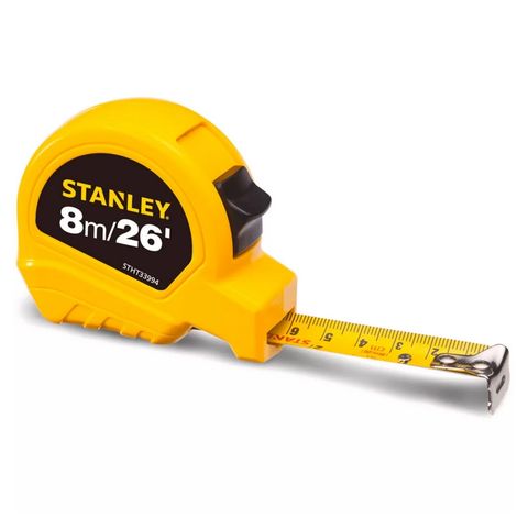 Trena Fita Metálica 8 Metros 26mm Stanley - STHT33994-840 - STHT33994-840
