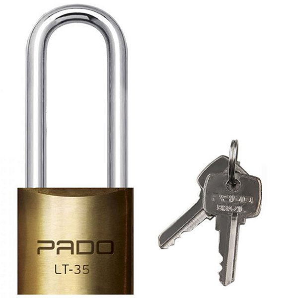 Cadeado Latão com Haste Longa Pado 35/75mm - 51000654 - 51000654 - 35/75MM