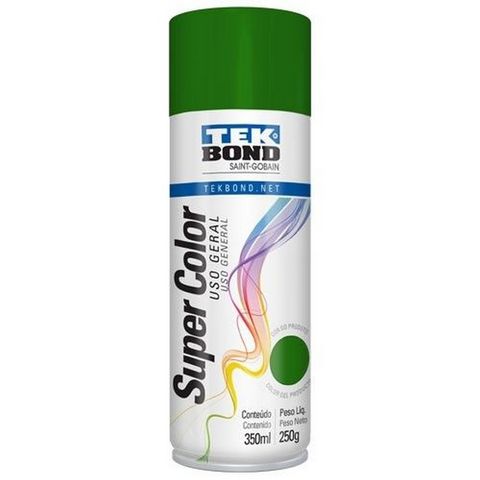 Tinta Spray Super Color Verde Uso Geral 350ml/250g - Tekbond - 23161006900 - 23161006900
