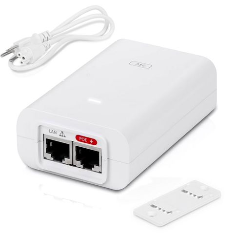 Fonte para Antena Ubiquiti POE+LAN 48V 30W Bivolt - U-POE+ - U-POE-AT - U-POE+ - U-POE-AT