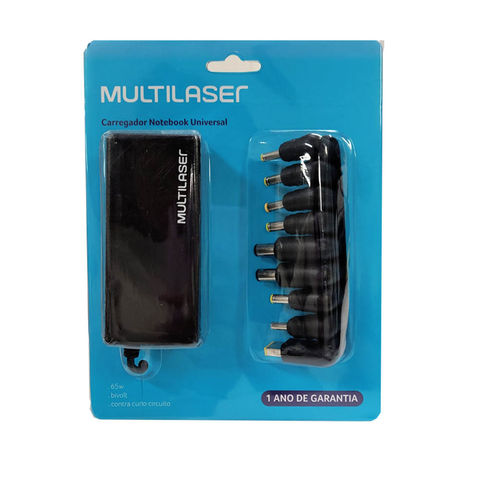 Fonte para Notebook Universal 65W 16V a 20V Bivolt Multilaser - CB082 - CB082