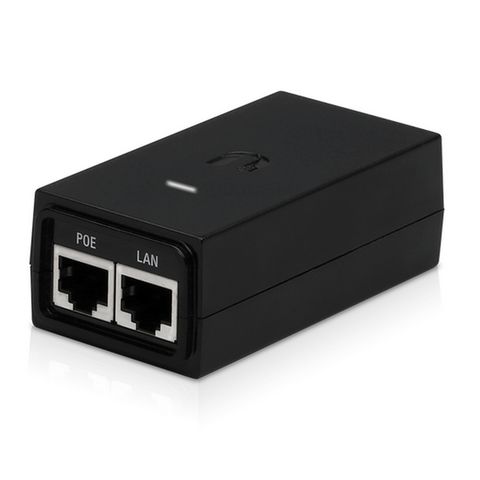 Fonte para Antena Ubiquiti POE+LAN 24V 12W Bivolt - POE-24-12W-G - POE-24-12W-G