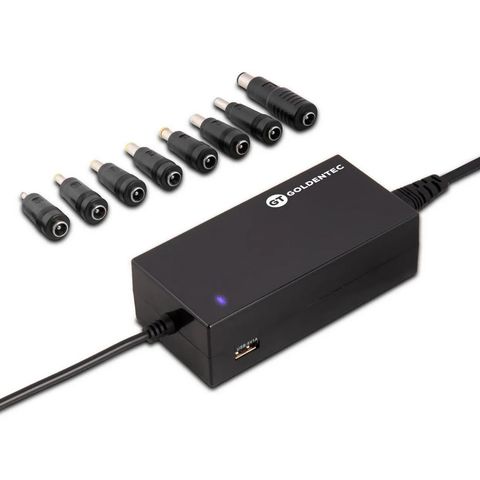 Fonte para Notebook Universal 90W 12V a 20V + 1 USB Bivolt Goldentec - 48418 - 48418