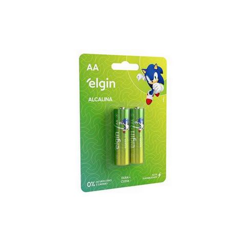 Pilha Alcalina AA Elgin - 82152/LR6 - 82152 - Blister com 2 Pilhas - 82152