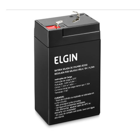 Bateria Selada para Alarmes e No-Breaks 4,5 Ah 6 Volts Elgin - 82311 - 82311