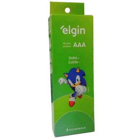 Pilha Alcalina AAA Elgin - 82348 - Caixa com 24 Pilhas - 82348