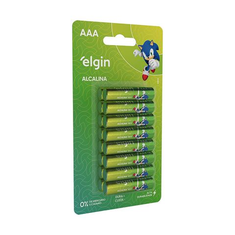 Pilha Alcalina AAA Elgin - 82352 - Blister com 16 Pilhas - 82352