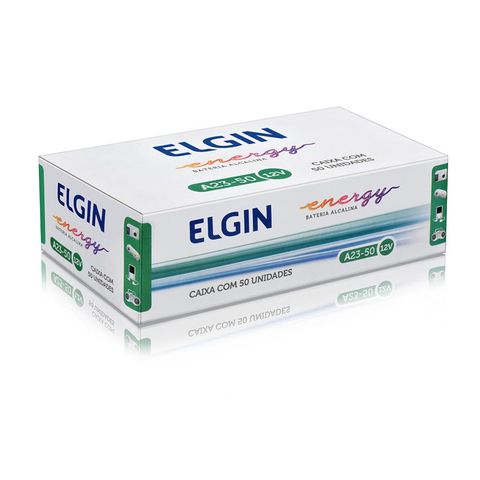 Pilha Alcalina A23 12V Elgin - 82263 - Vendido Caixa com 50 Pilhas - 82263