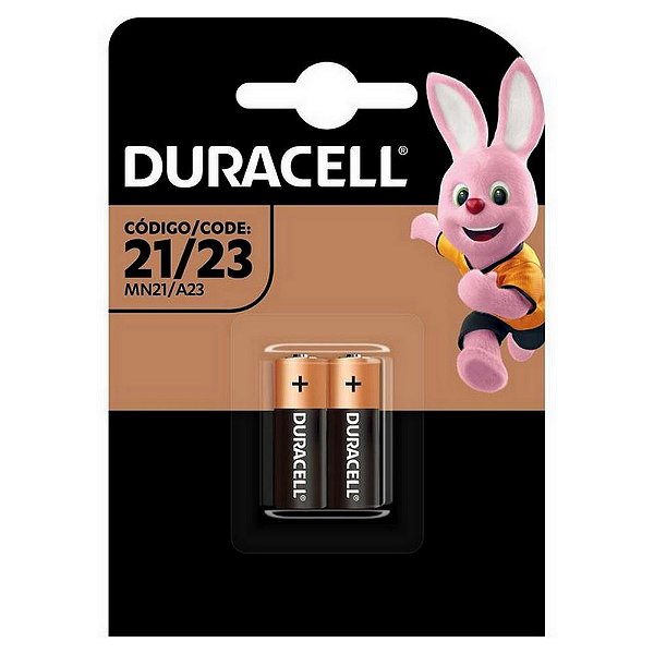 Pilha Alcalina A23 12V Duracell - 74854 - Blister com 2 Pilhas - 74854