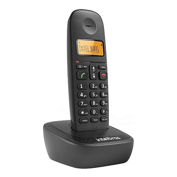 Telefone sem Fio Intelbras com Identificador de Chamadas Preto - TS2510 - Suporta até 7 Ramais - 4122510