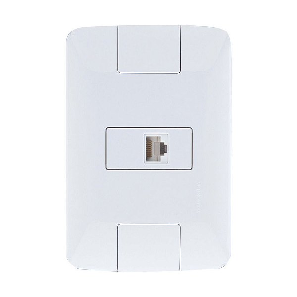 Tomada para Telefone RJ-11 Aria com Espelho 4x2 Branco Tramontina - 57241/019 - 131494 - 57241/019