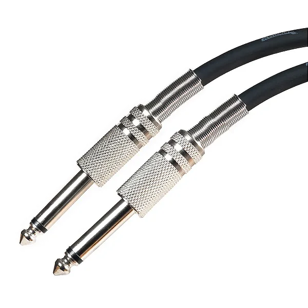 Cabo P10 x P10 - 2 metros Preto