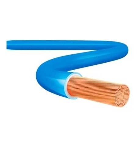 Cabo de cobre Isolado HEPR 90 graus 1000V 6mm Flexível Azul (Neutro)