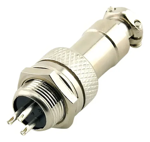 Conector Mike 3 vias - Mini - Macho e Fêmea