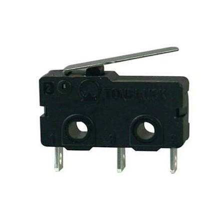 Chave Micro switch - 3 Terminais NA/NF - Mini com Alavanca Média