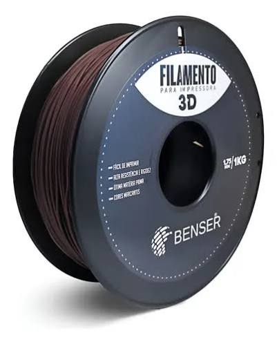 Filamento PET-G 1,75mm Marrom 1Kg Benser - Alta qualidade