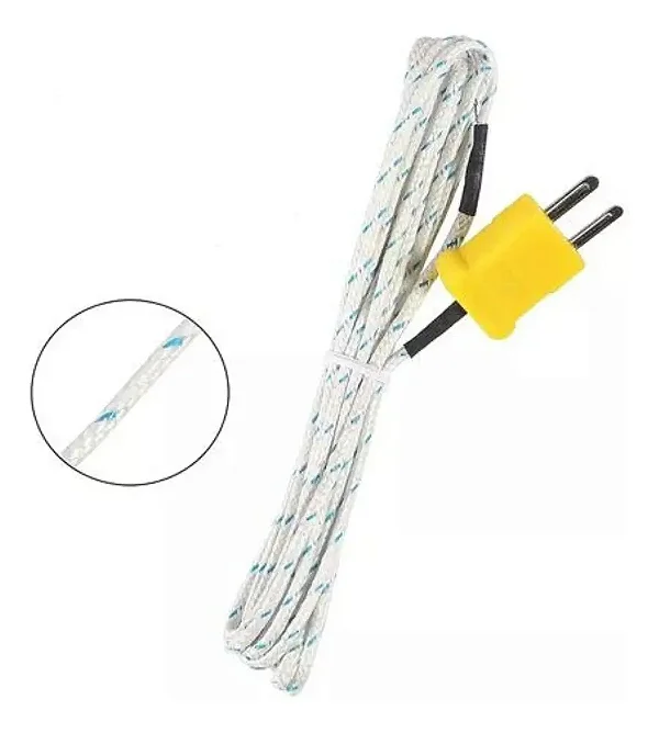 Termopar Tipo K TP-02 - Sensor Sonda 1m - Temperatura -50 a 700°C