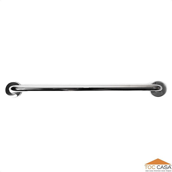 Barra De Apoio Tubular Em Inox Polido Diâmetro 1.1/4 De 70cm