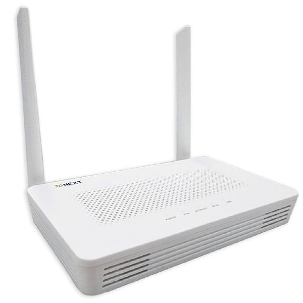 ONU GPON NXT425AC APC 4 Portas Giga + POTS 2 Antenas 5dBi