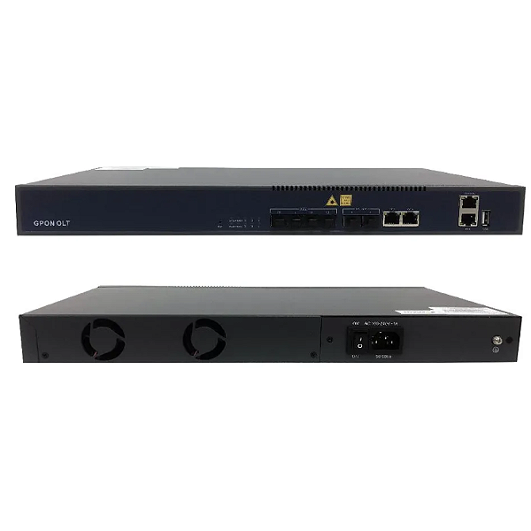 Olt Gpon 4 Portas Completa Com Gbic Vsol C++++