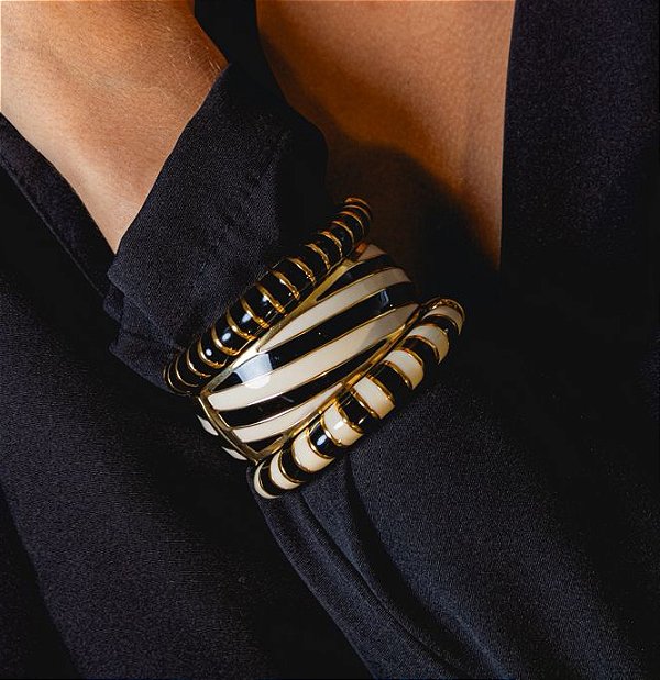 Bracelete Largo Esmaltado