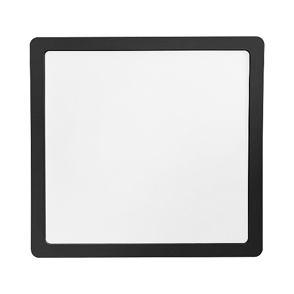 Painel Led Preto Sobrepor 24w 6500k Luz Branca