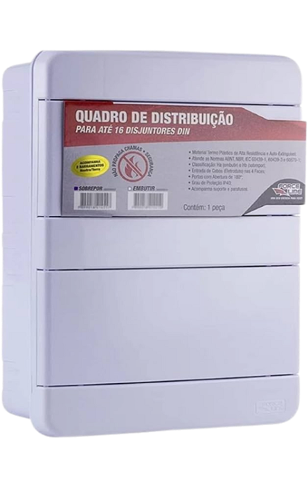 Quadro de Distribuição – Embutir – 16 – DIN Com barramento
