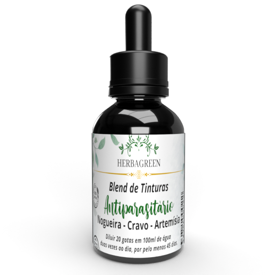 Blend de Tinturas - 120ML - Nogueira - Cravo da Índia - Artemísia - Antiparasitário
