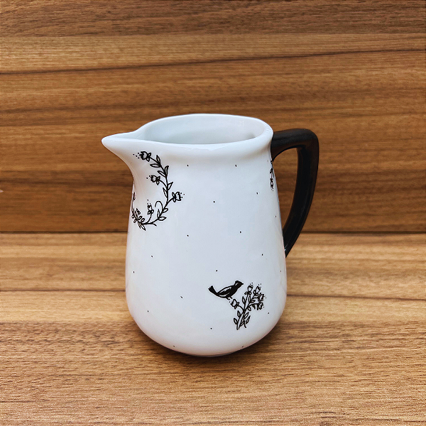 Leiteira 460 ml - Pássaro Preto