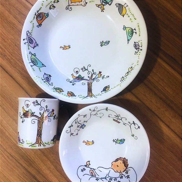 Conjunto Passarinho - 3 peças - Infantil