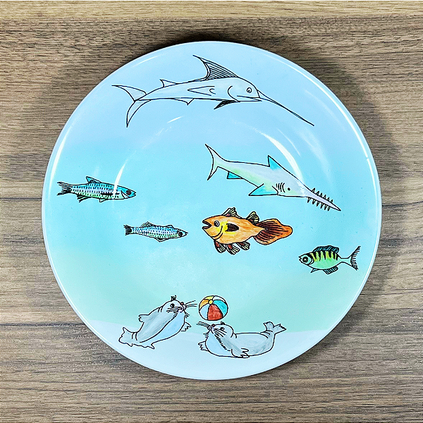 Prato de sopa Mar - Infantil