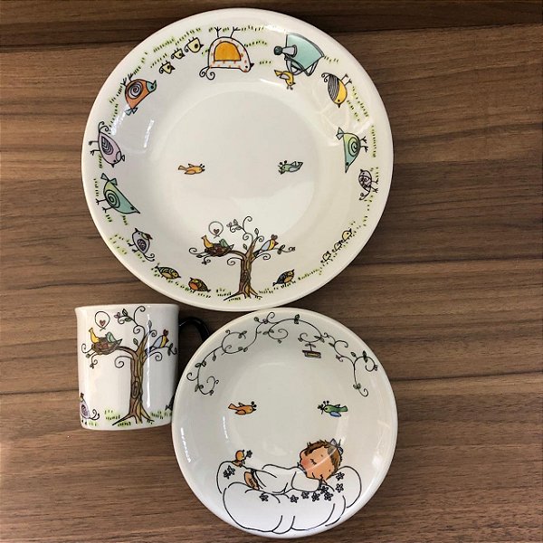 Conjunto Passarinho - 3 peças - Infantil
