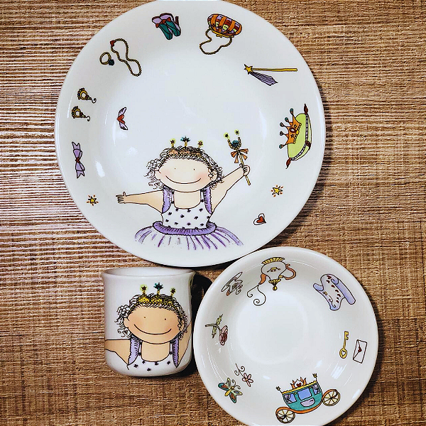 Conjunto Princesa Cetro - 3 peças - Infantil