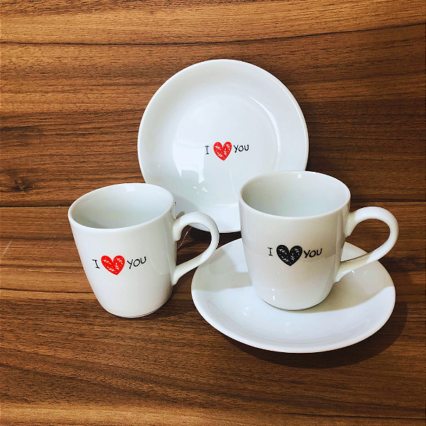 Conjunto - 4 peças - Love you