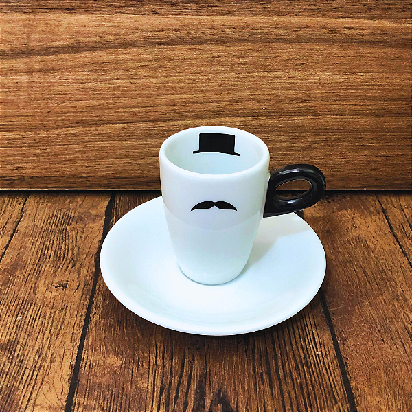 Xícara de café - 2 peças - Bigode