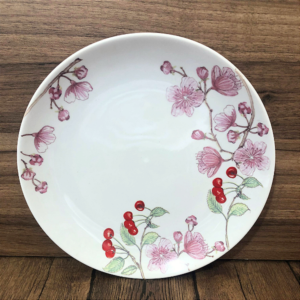 Prato para bolo - Cereja