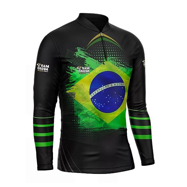 Camiseta Sublimada Combate Mar Negro - Brasil