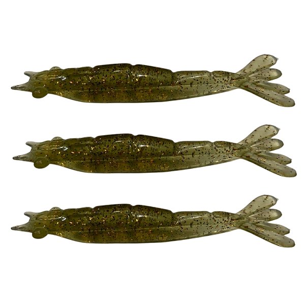 Isca Camarão Monster 3X Ultrasoft / 9Cm - 3Un