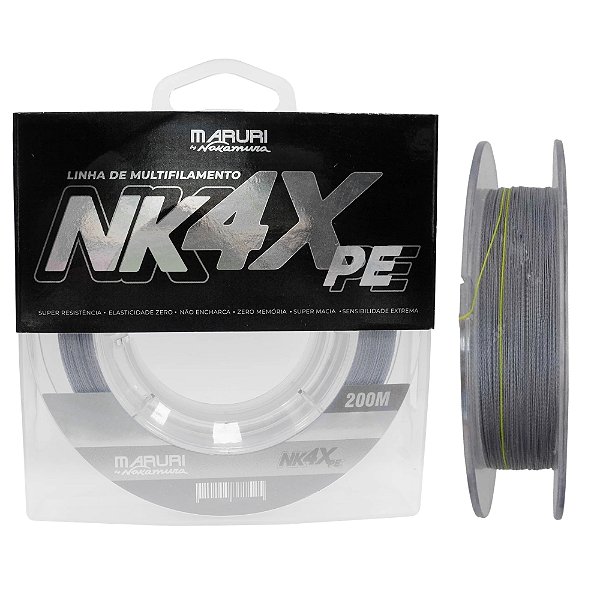 Linha Multi Maruri by Nakamura 4X - 200m - Cinza