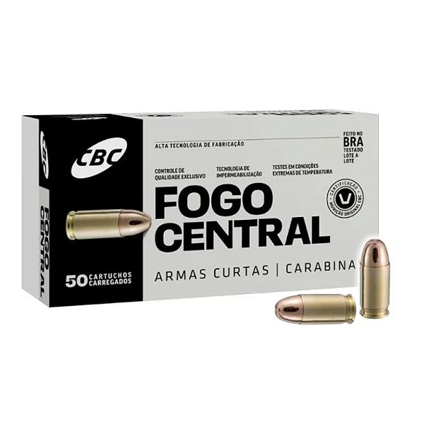 Municao CBC TREINA .380ACP ETOG 95gr UN