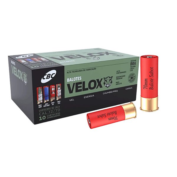 Municao CBC 12/70 Balote Knock Down Sabot - UN