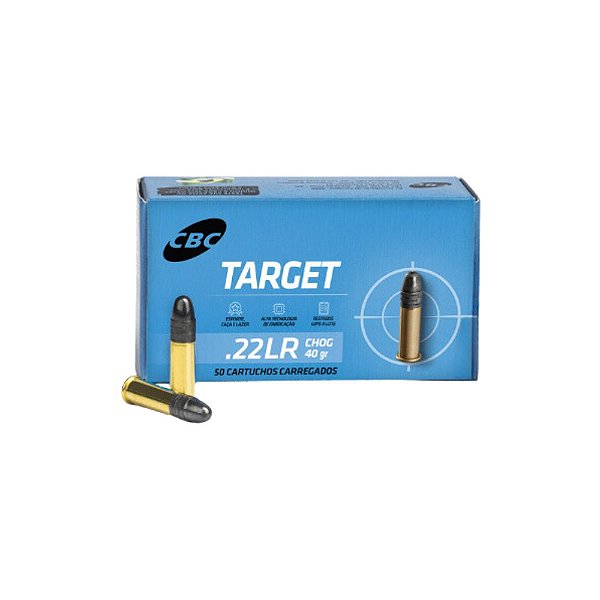 Municao CBC .22LR Target CHOG 40gr - un (Cx x50)