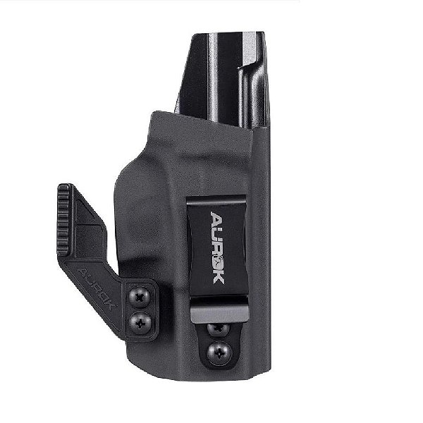 Coldre Velado AUROK Kydex c Aba Glock G17 - G19 -G45 -Preto