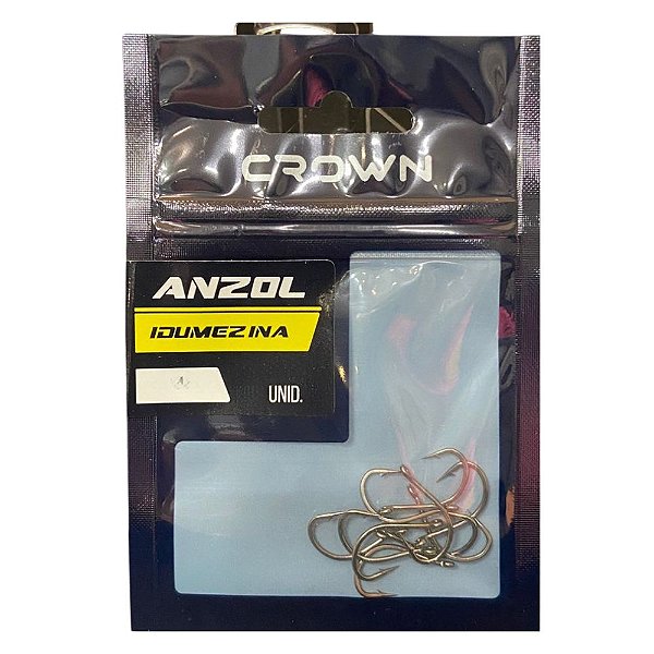 Anzol Crown Idumezina Black - 10Un