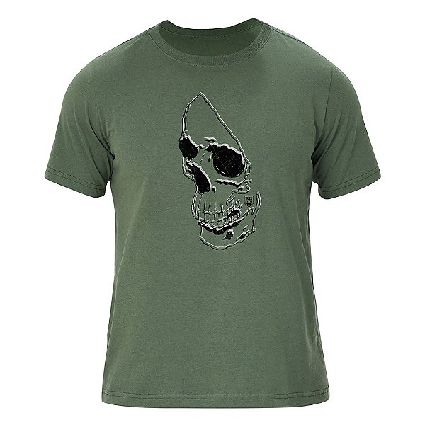 Camiseta BR Force Esqueleto - Verde