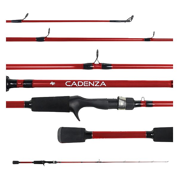 Vara Albatroz Cadenza Red C601 - 8-17Lbs 6 0 (1,83m) Carretilha