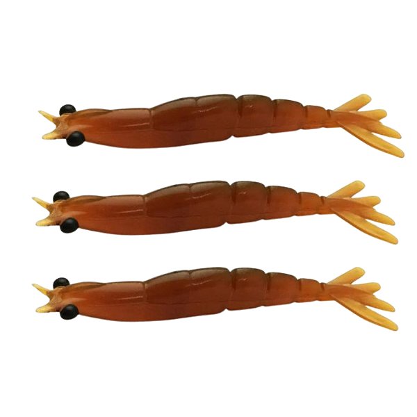 Isca Camarão Monster 3X X-Move / 7Cm - 3Un